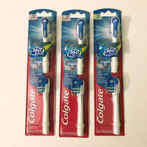 3 Packs Colgate 360 Whole Mouth Clean  Soft Replacement Heads 2 Soft 1 Med